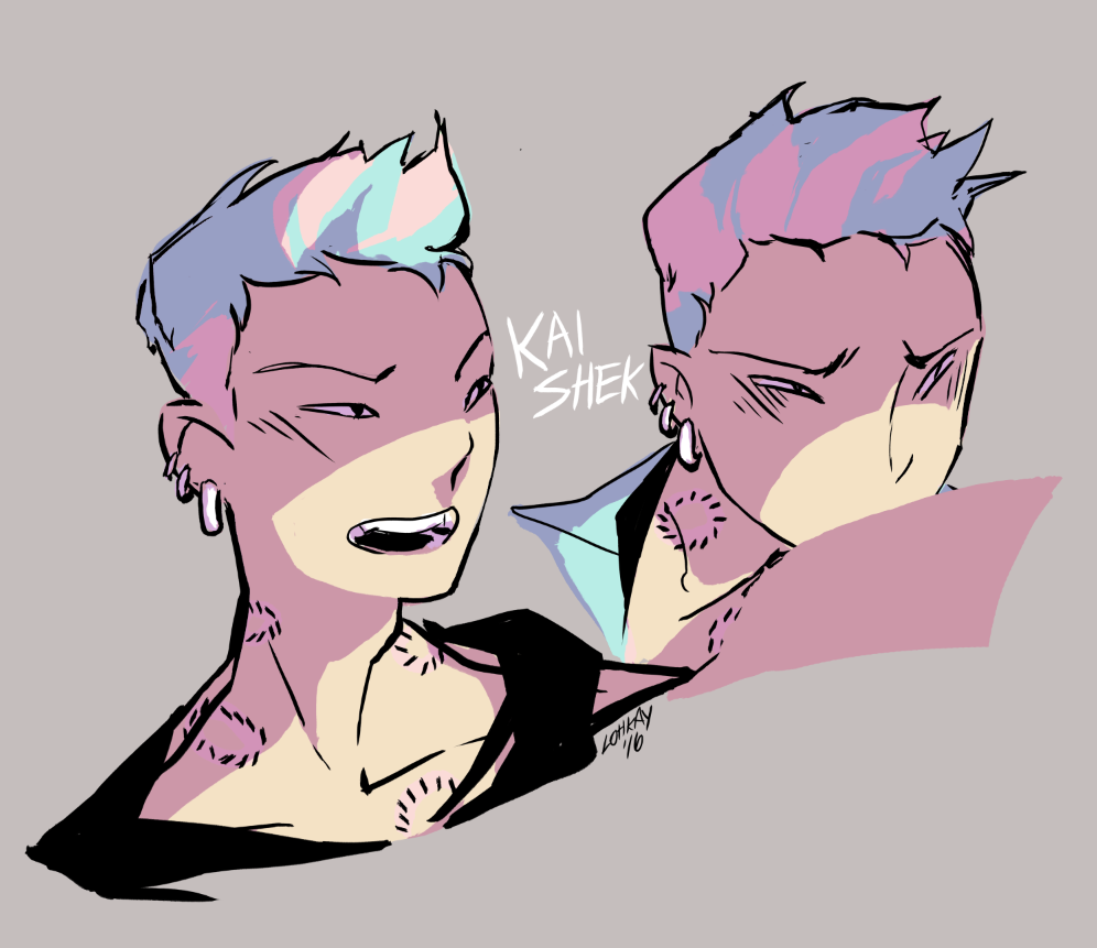 lohkaydraws:  Some drawings of Kaishek and family from twitter. I’m in love with