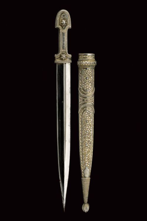 art-of-swords: Kindjal Dagger Dated: circa 1900 Culture: Caucasian Measurements: overall length 46.5