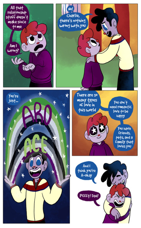 cirqueduroyale: Happy Aro-spec awareness week! Today is art day so here’s a short, sappy,