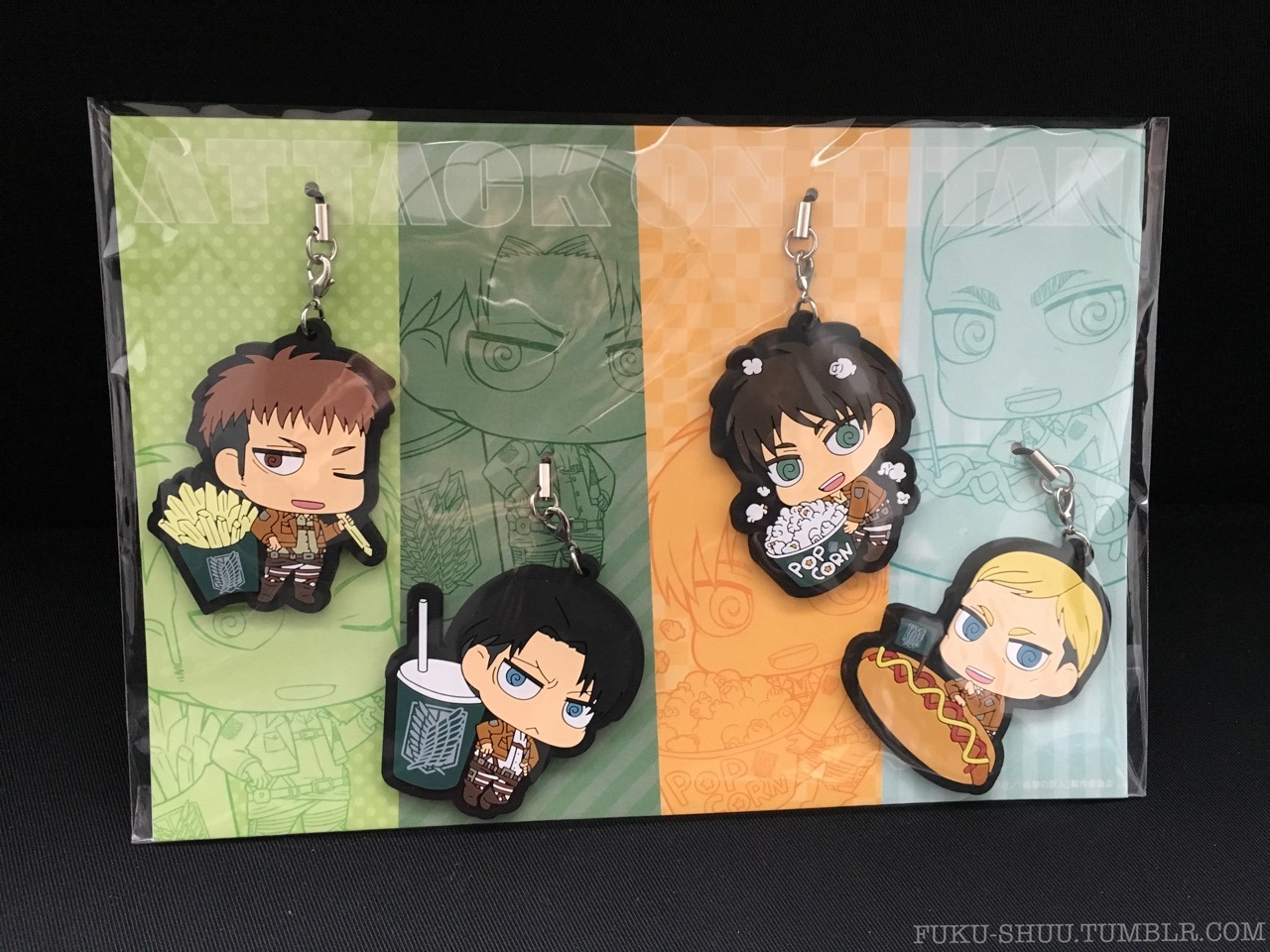 Part 1 of my Shingeki no Kyojin merchandise haul for today: official concessions-themed