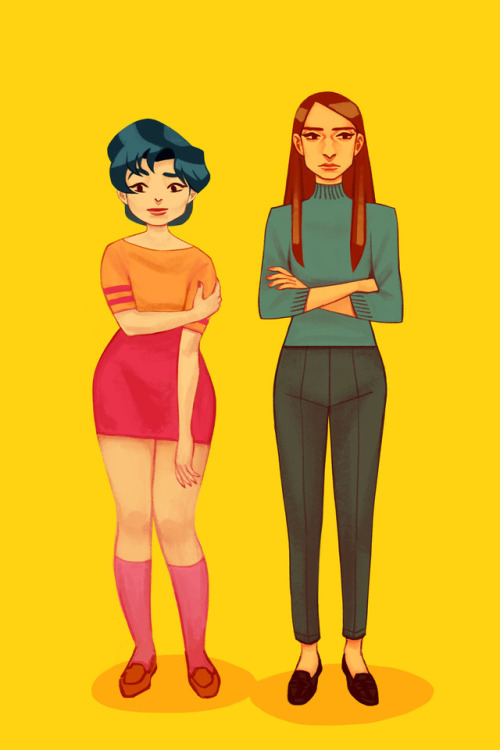  character designs of sam and lea 