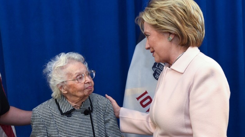 pilotnextdoor:  sixpenceee:  103-year-old Ruline Steininger waited 90 years to finally