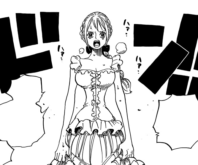 Rebecca: Let me see your homework from last night Nami: Alright just make  sure to change it a little bit : r/OnePiece