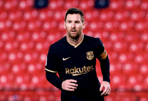 Lionel Messi of Barcelona in action during the spanish cup, Copa del Rey, football match played betw