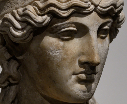 theancientwayoflife:~ Athena.Roman copy of a Greek herma (circle of Phidias)Date: A.D. 25-49Medium: 