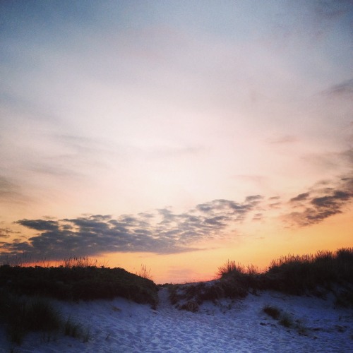 Stop! Look! Listen! The beach at sunset.