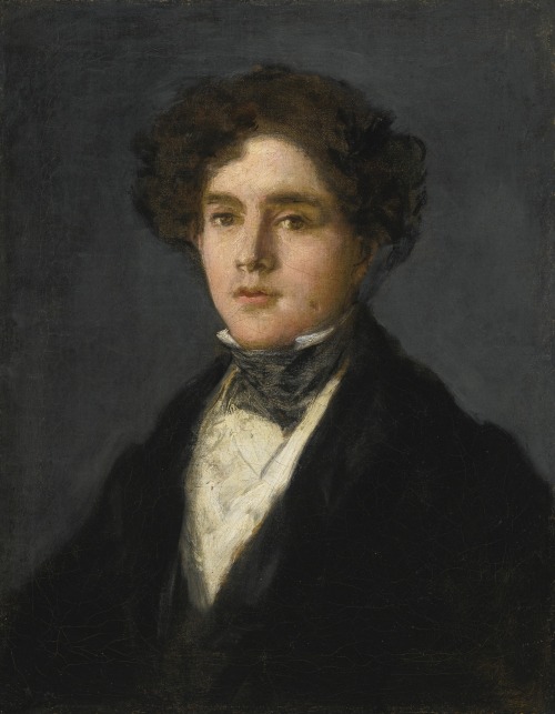 blastedheath:  Francisco José de Goya y Lucientes (Spanish, 1746-1828), Portrait of Mariano Goya, the artist’s grandson, 1827. Oil on canvas, 52 x 41.2 cm. 