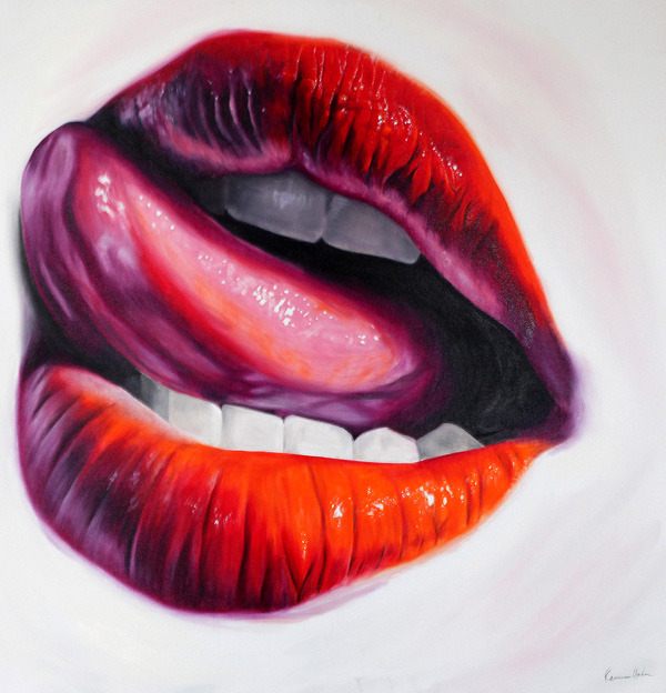 red-lipstick:  Kamea Hadar (Honolulu, Japanese/Israeli) - Juicy      Paintings