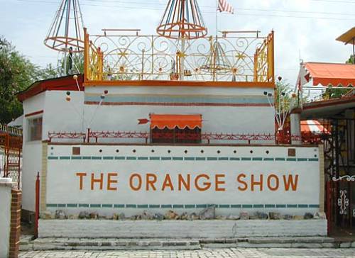 pastoralgothic:‘The Orange Show’, a sort of folk art garden/installation/shrine made by 