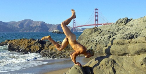 XXX Nude Male Yoga photo