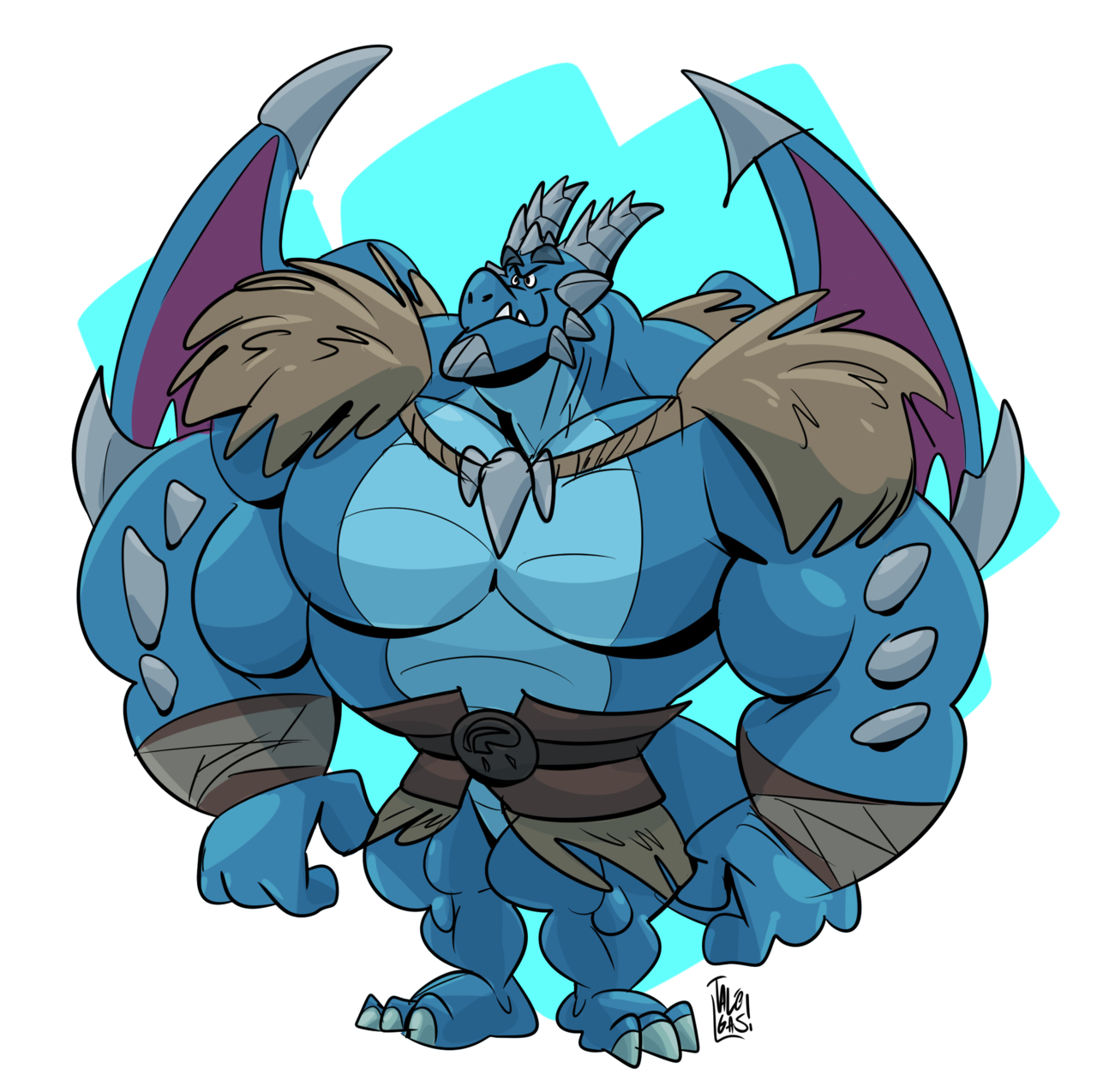 talegas:  Felt the need to draw Bubba, hes my favorite out of all the dragons from