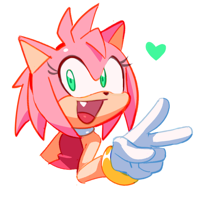 Hi! BIG fan of your lovely artwork! Hope you’re having a wonderful day. What eye color do you prefer on Amy? Teal/Greenish blue or warm green? (Sonic’s eye color.) I prefer teal myself, but don’t mind normal green at the same time. What do you think?