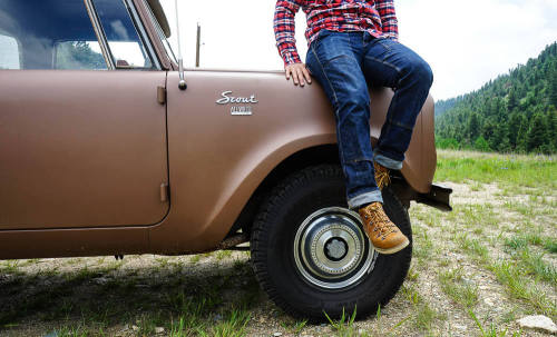 topo-designs:  Back roads with joshuaedricDenim Work Pants, Plaid Work Shirt, Danner Boots.Oh and a 