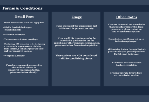 hyperbali:Commission Pricelist - Open For Business!Hello all! Here is my newly updated commission pr