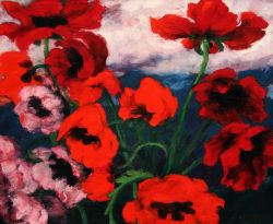 lyghtmylife:  Emil Nolde  (German, Expressionism, 1867–1956) Large Poppies, 1942 oil on canvas 