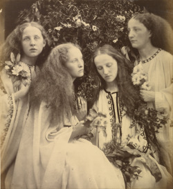 flashofgod:  Julia Margaret Cameron, The Rosebud Garden of Girls, 1868.