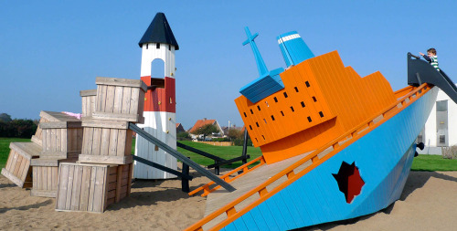 sixpenceee:  Playgrounds in Denmark created by Monstrum, a company that designs and produces unique playgrounds with a focus on artistic, design-related and architectural quality. (Monstrum Website)