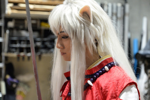 ferrousfellow: rumic-world:   Behind the scenes of the photo shoot for the new Inuyasha stage play, starring Yutaka Kyan from “air instrument” group Golden Bomber as the titular half-demon. The complete cast includes: Inuyasha: Yutaka Kyan (Golden