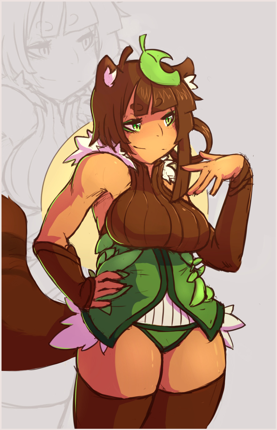 foreling:  I wanted to draw a Tanuki but couldn’t think of a design I liked enough.