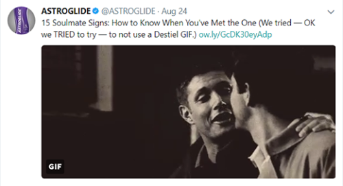 timetraveldean: I have no idea who runs the Astroglide twitter account but honestly, they’re m