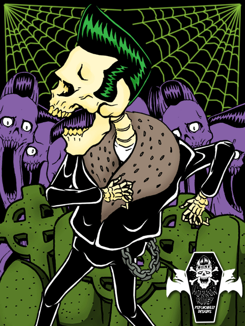 anezu:  Psychobilly Skeleton Dance by HorrorRudey.