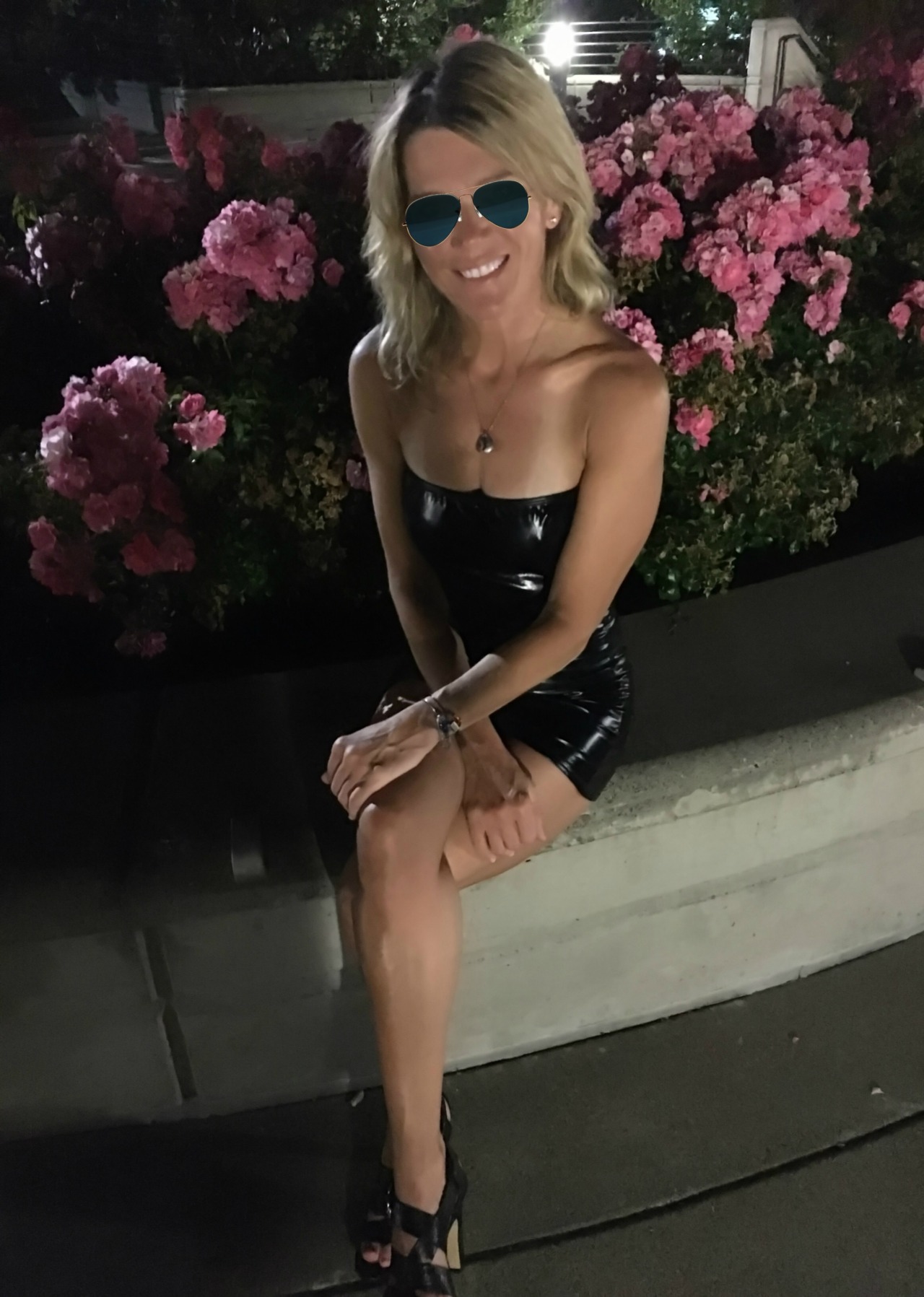 oregoncuckold:  New Dress - Part II Some more pics of my wife showing off in public