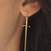 fridayiminlovemp3:dangle sword earrings my beloved <3