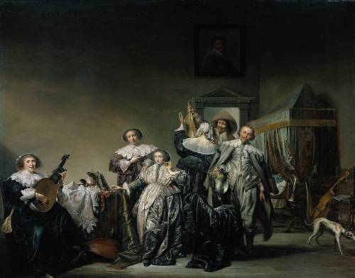 Cavaliers and ladies by Pieter Codde, 1633