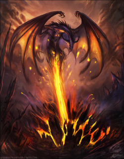 awesomedigitalart:  Mighty Dragon after Eating