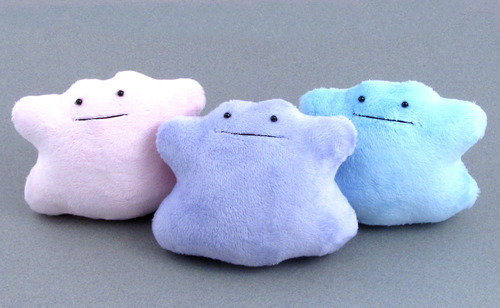 fushigikid:Dittos.by Jay Miller.“Each Ditto is carefully hand-sewn from high quality minky, with an 