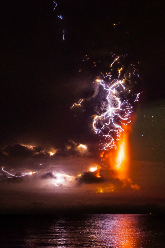 The Living... — tulipnight: Calbuco volcano erupting on april...