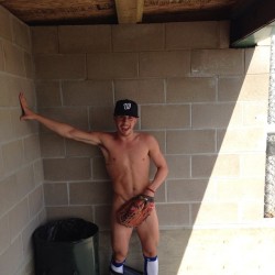 in the dugout…