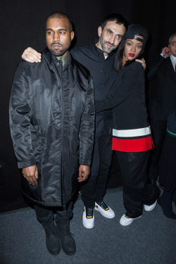 rihannalb:  Rihanna and Kanye West at ”Givenchy”