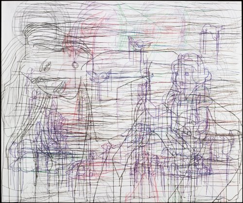 mia-contemporary-art: LES FLÂNEUSES, Ghada Amer, 2008, Minneapolis Institute of Art: Contemporary Ar