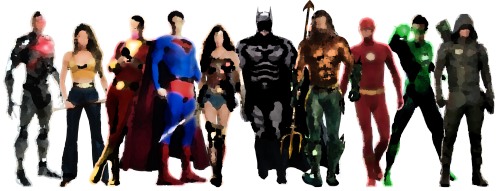 Live Action DC Heroes art