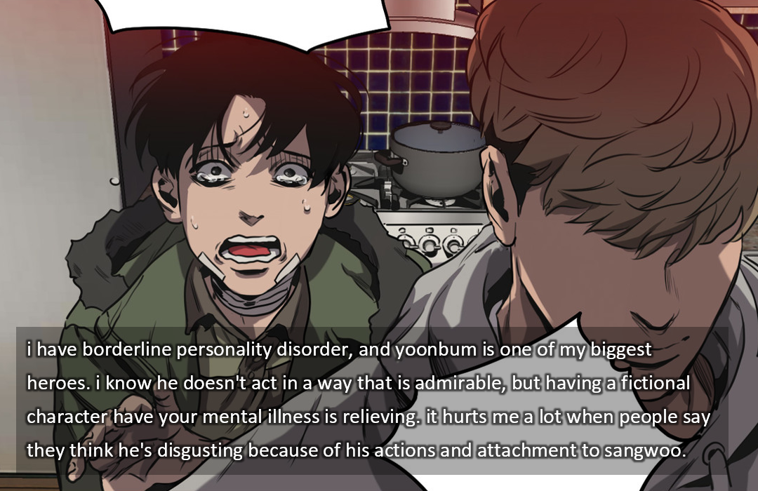 Killing Stalking Confessions — “i have borderline personality