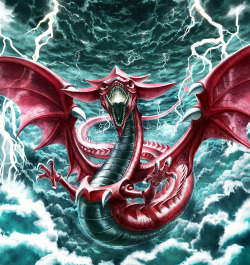 youngjusticer:  My favorite Duel Monster of all-time. SLIFER THE SKY DRAGON, by ceres.