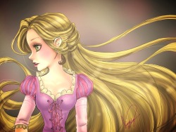 hellyeahdisneyfanart:  Rapunzel.