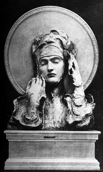 xxnocturnusxx:Sibylle, 1894, Sculpture ( probably destroyed in WWII ) - Fernand Khnopff, 1858 -1921 