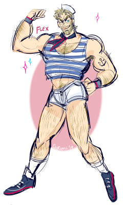 hermescostellos:  sexy sailor joseph joestar for notyourwaifu….!!!  IM LAUGHING what a great first sketch commission thank you omfg….as yall can see these go fairly quickly
