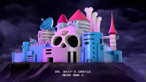Dr. Wily&rsquo;s Castle - Mega Man 2 / Glitch Black IG: @glitch_black
