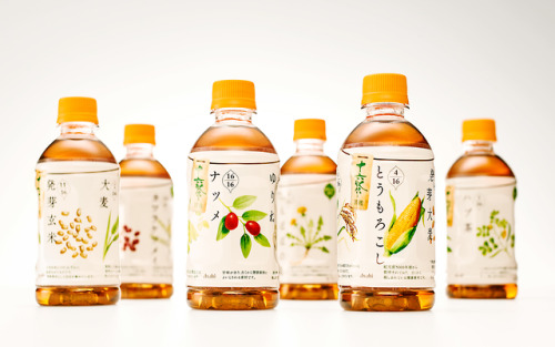 Illustrated package to complement 16 unique herbal ingredients in this blended Japanese tea, designe