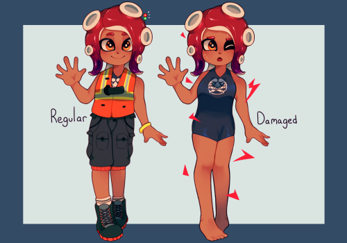 designed an actual squidbeak outfit for eight! considering how impractical the octo expansion one is