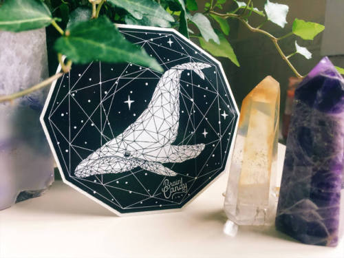 Sacred Whale Sticker // BrainCandyInk