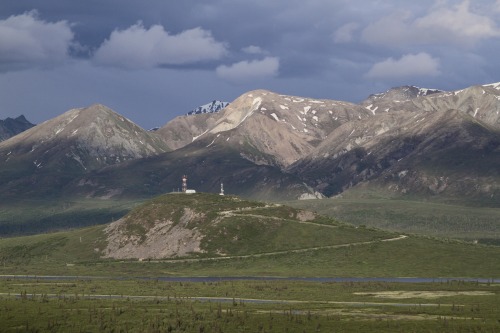 highways-are-liminal-spaces: Changing light and weather on the road from Anchorage to Paxson, Alaska