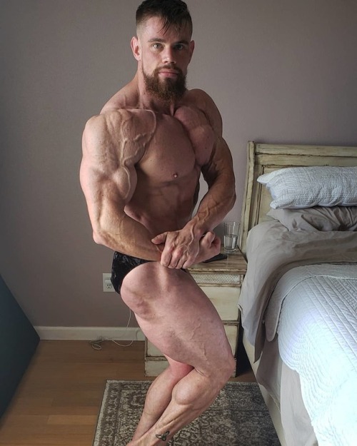 beyondshredded: David Johnston: 6 weeks out. Love that shoulder vein.