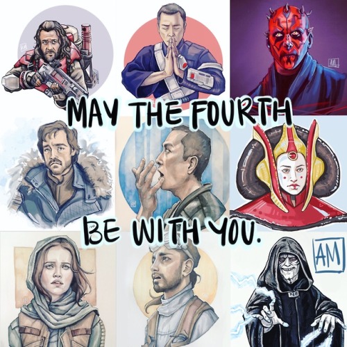audpaints: Happy May the 4th!I didn’t have time to draw anything new this year, so here are some old