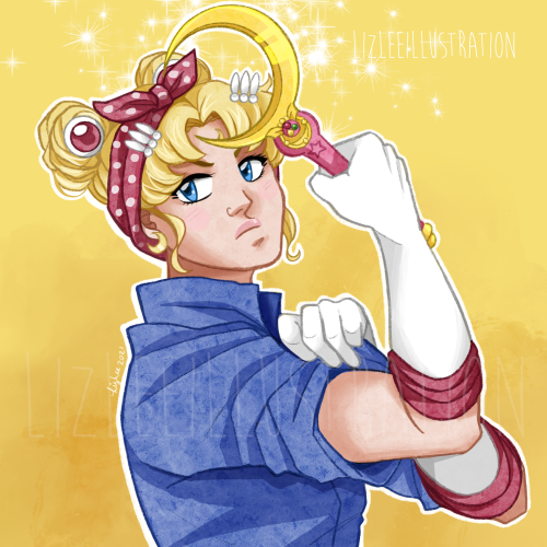 lizleeillustration:It might seem trivial to post Sailor Moon on International Women’s Day, but Usagi