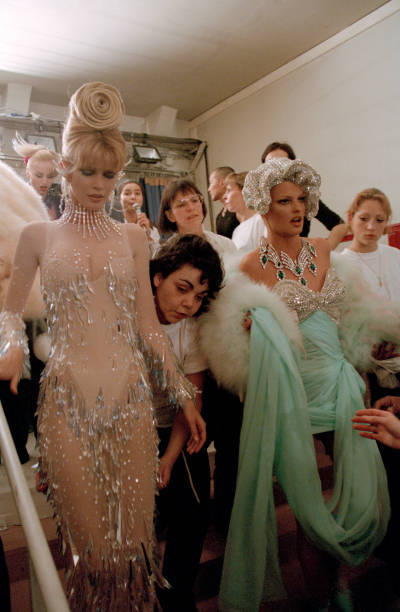 XXX femmequeens: Backstage at Thierry Mugler photo