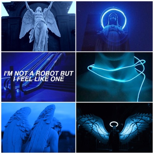 Castiel and blue